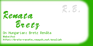 renata bretz business card